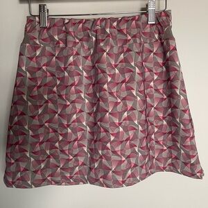 Nike Pink & Gray stretch knit golf skirt skort size large